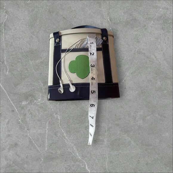 New Girl Scouts Kids Beige Going Places Tin Purse Tote Bag - Picture 10 of 10